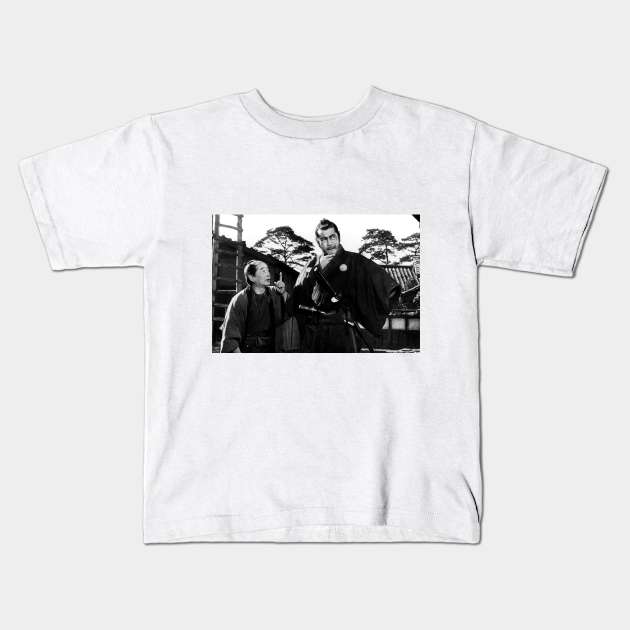 Seven Samurai Mifune Kids T-Shirt by MiljanaVuckovic